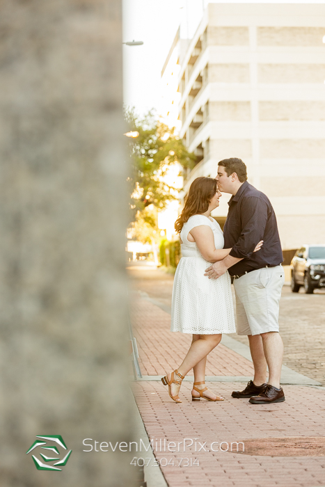 Downtown and Lake Eola Engagement Photographers