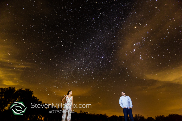 Dark Sky Starry Night Engagement Photographer