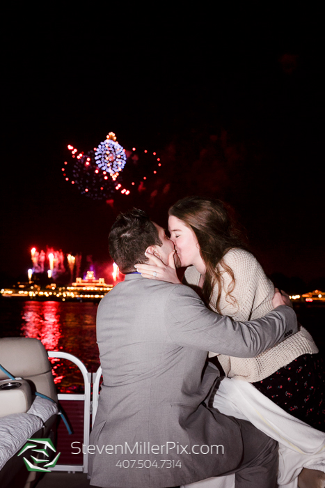 Surprise Disney Fireworks Proposal Photographers Orlando