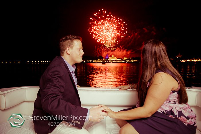 Disney Fireworks Surprise Proposal Photographers | Orlando Wedding Photographer