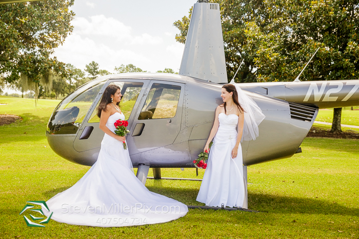 Helicopter Orlando Weddings LGBT Same Sex Photographer