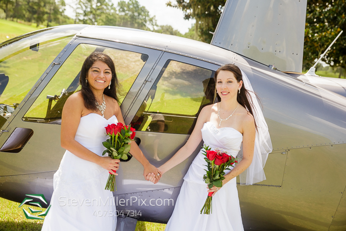 Helicopter Orlando Weddings LGBT Same Sex Photographer