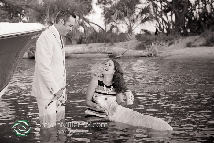 Private Island Cocoa Beach Engagement Photographer