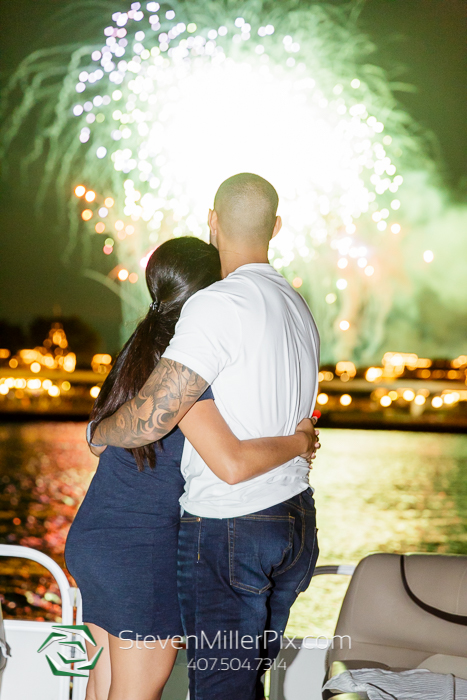 Surprise Proposal on Disney's Fireworks Cruise!
