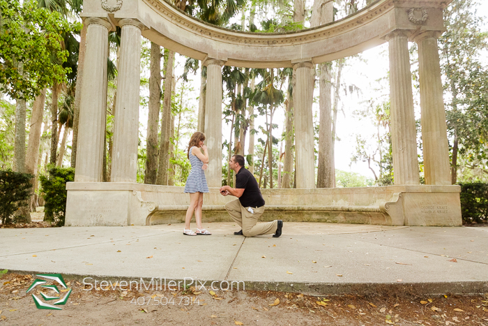 Winter Park Engagement Proposal Photographers Kraft Azalea Gardens