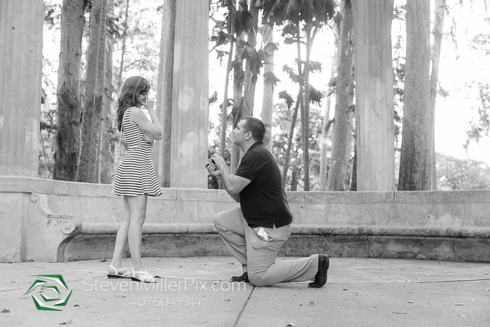 Winter Park Engagement Proposal Photographers Kraft Azalea Gardens