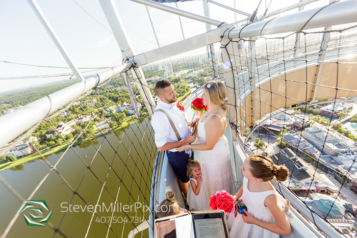 Disney Springs Balloon Ride Wedding Photographers