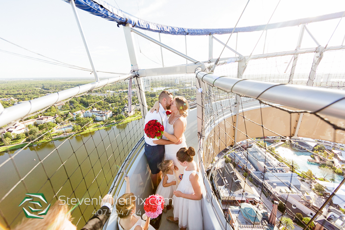 Disney Springs Balloon Ride Wedding Photographers