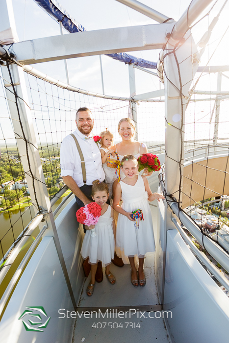 Disney Springs Balloon Ride Wedding Photographers