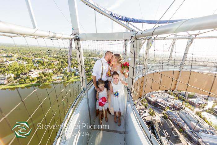 Disney Springs Balloon Ride Wedding Photographers