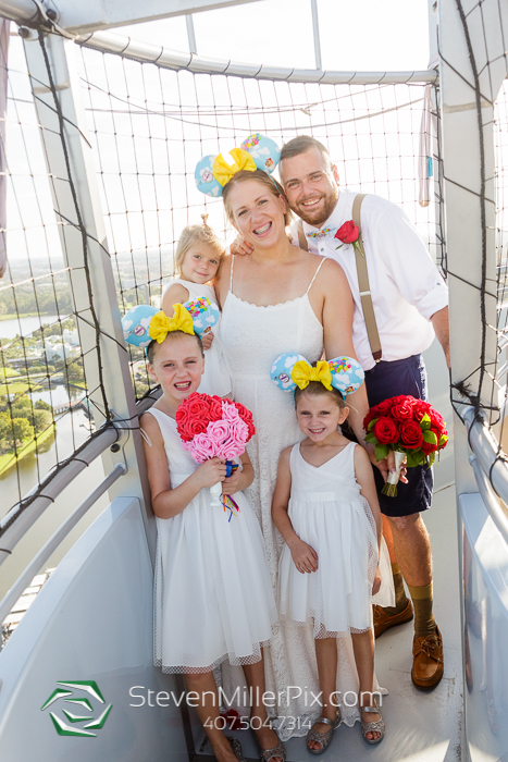 Disney Springs Balloon Ride Wedding Photographers