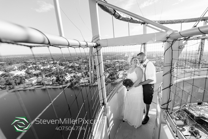 Disney Springs Balloon Ride Wedding Photographers