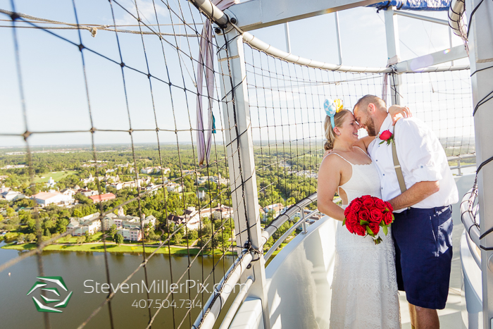 Disney Springs Balloon Ride Wedding Photographers