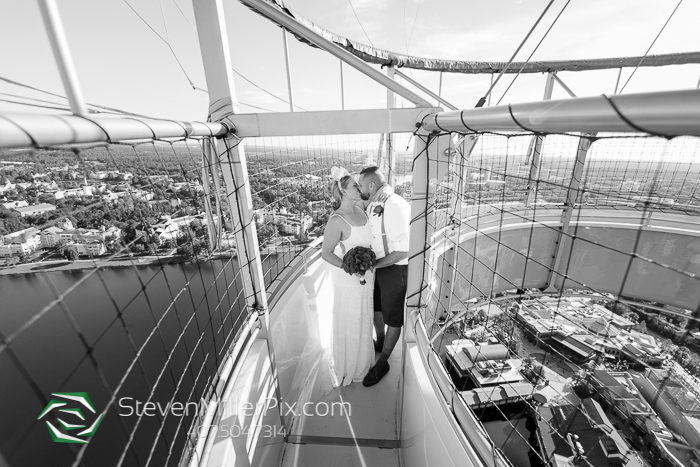 Disney Springs Balloon Ride Wedding Photographers