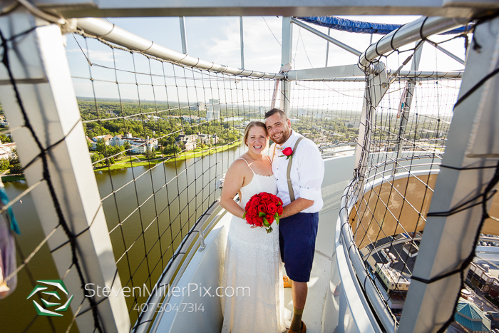 Disney Springs Balloon Ride Wedding Photographers