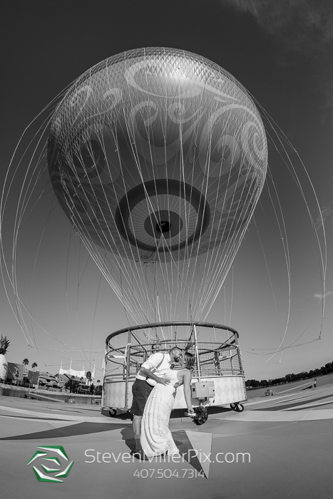 Disney Springs Balloon Ride Wedding Photographers