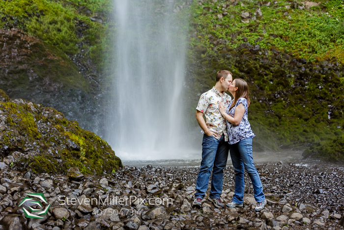 Latourell Falls Oregon Engagement Photos