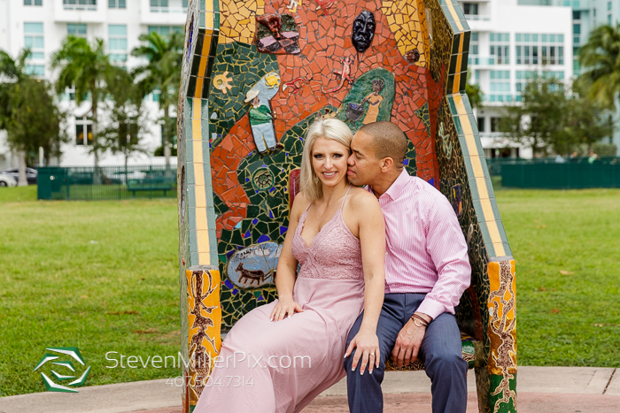 Downtown Miami Florida Engagement Photographers 