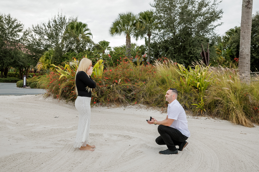Disney's Polynesian Resort Proposal Surprise Photographer