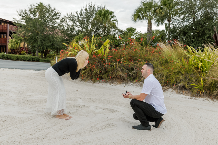 Disney's Polynesian Resort Proposal Surprise Photographer