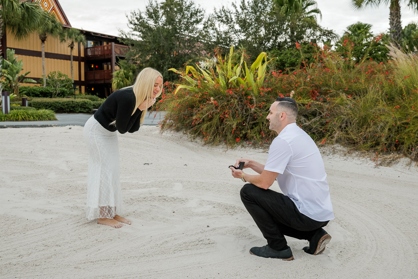 Disney's Polynesian Resort Proposal Surprise Photographer