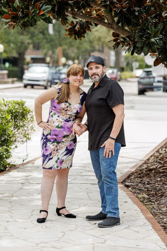 Park Avenue Winter Park Engagement Photographer