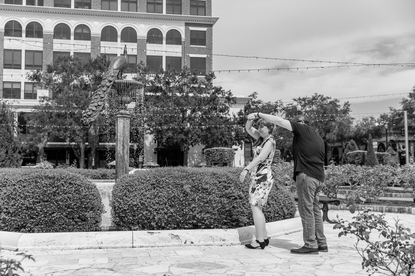 Park Avenue Winter Park Engagement Photographer
