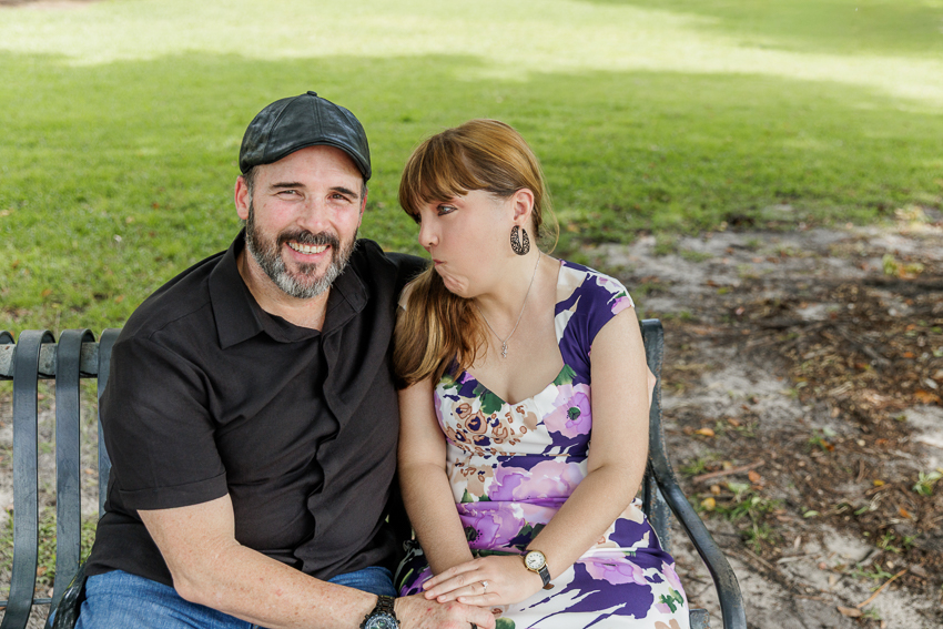 Park Avenue Winter Park Engagement Photographer